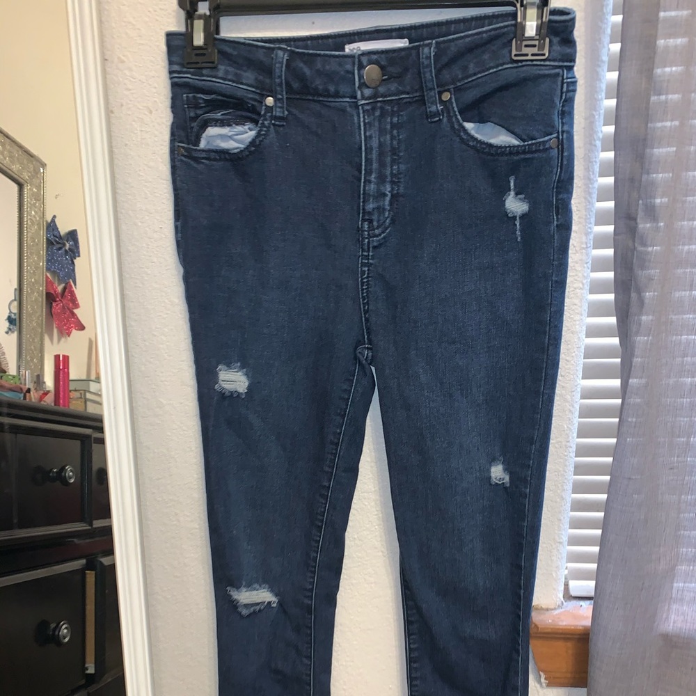 RSQ Super High Rise Girls Dark Wash Jeggings